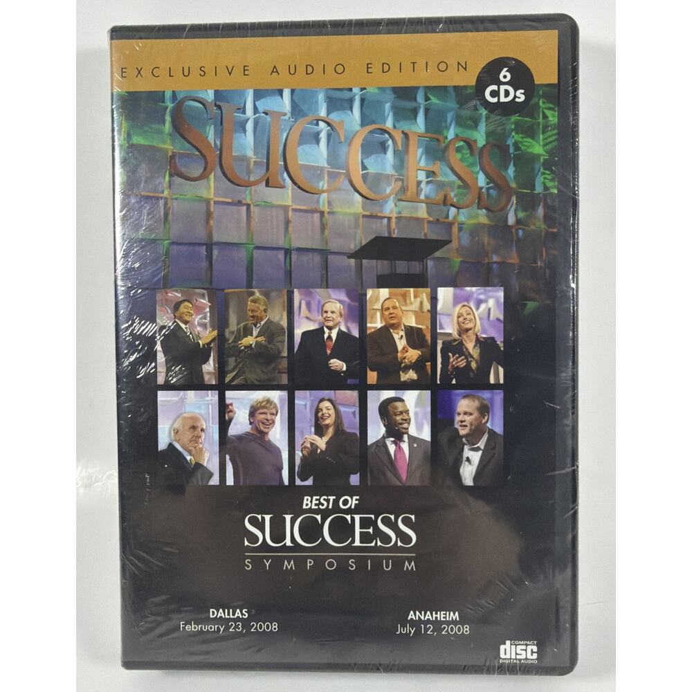 Best of Success Symposium 6 CDs Discs Dallas & Anaheim 2008 Brand New